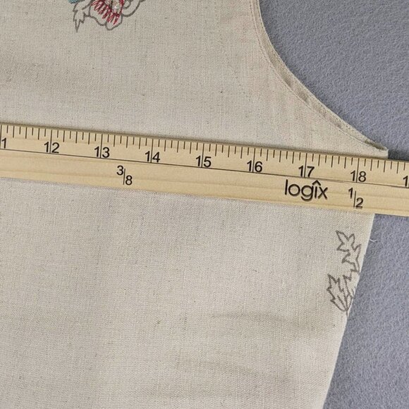 Keren Hart 2 Pc Midi Dress Linen Blend Womens Medium Ivory Cream Embroidery - Picture 11 of 15